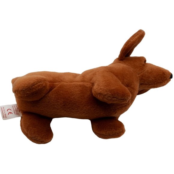 Dachshund Plush Weenie Dog Ty Bow Wow Beanie Stuffed Animal Crinkle - Picture 8 of 10